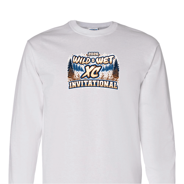 [[color:White]] 2026 Wild & Wet XC Invitational 0051 White Long Sleeve