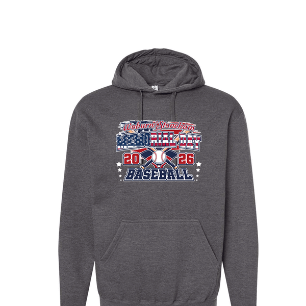 Solid Hoodie - 2026 Woburn Stoneham Memorial Day Baseball