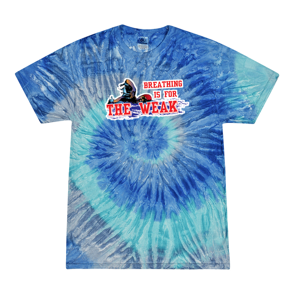 [[color:Blue Jerry]] Breathing Is For The Weak Swimming Tie Dye T-shirt Blue Jerry