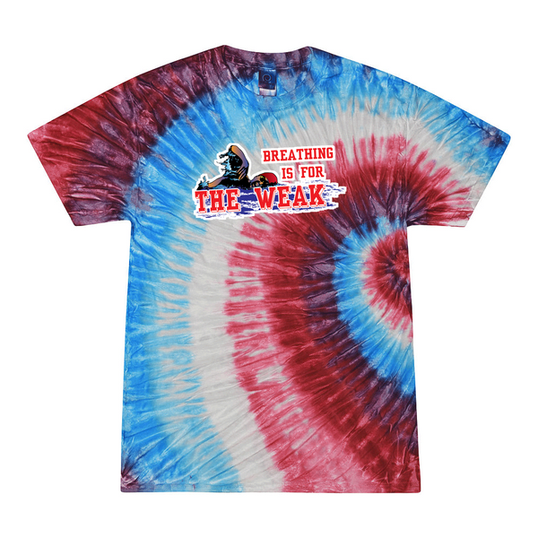 [[color:Firecracker]] Breathing Is For The Weak Swimming Tie Dye T-shirt Firecracker