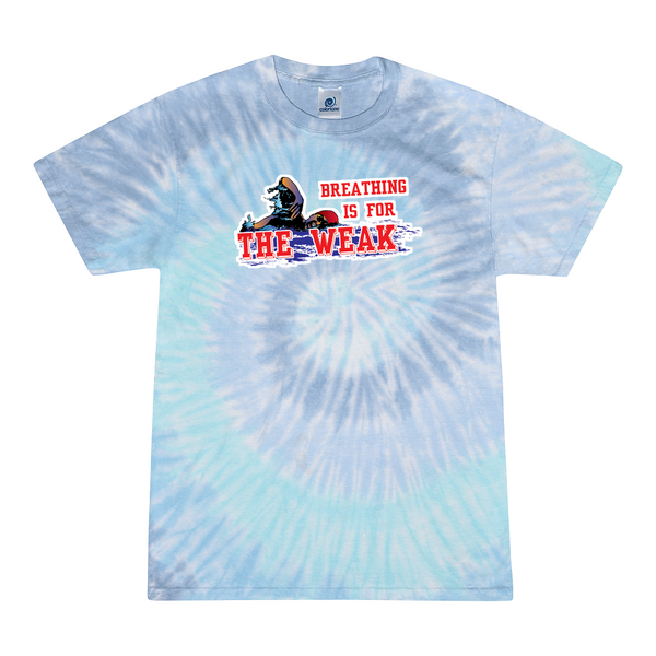 [[color:Lagoon]] Breathing Is For The Weak Swimming Tie Dye T-shirt Lagoon