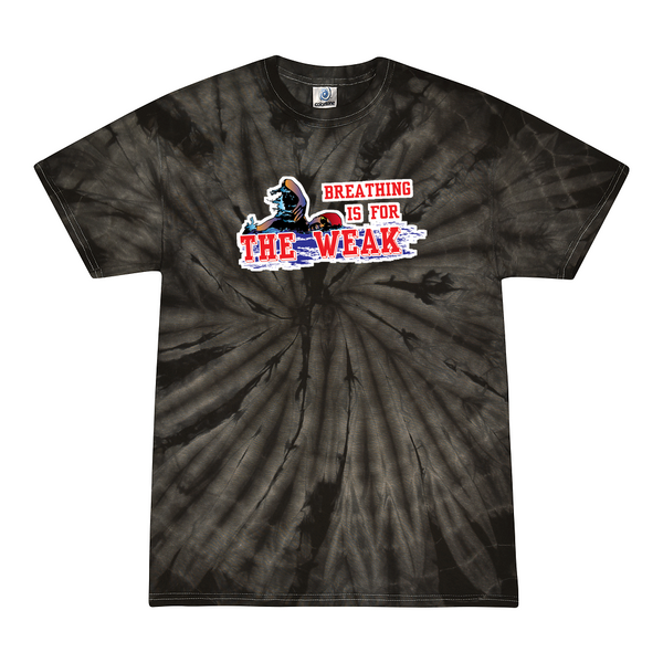 [[color:Spider Black]] Breathing Is For The Weak Swimming Tie Dye T-shirt Spider Black