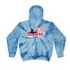 [[color:Spider Baby Blue]] Breathing Is For The Weak Swimming Tie Dye Hoodie Spider Baby Blue
