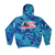 [[color:Multi-Blue]] Breathing Is For The Weak Swimming Tie Dye Hoodie Multi-Blue