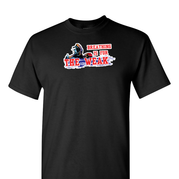 [[color:Black]] Breathing Is For The Weak Swimming Short Sleeve T-shirt Black