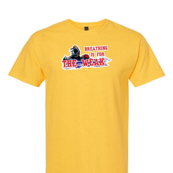 [[color:Daisy]] Breathing Is For The Weak Swimming Short Sleeve T-shirt Daisy