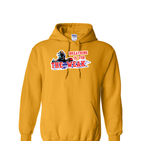 [[color:Gold]] Breathing Is For The Weak Swimming Hoodie Gold