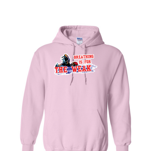 [[color:Light Pink]] Breathing Is For The Weak Swimming Hoodie Light Pink