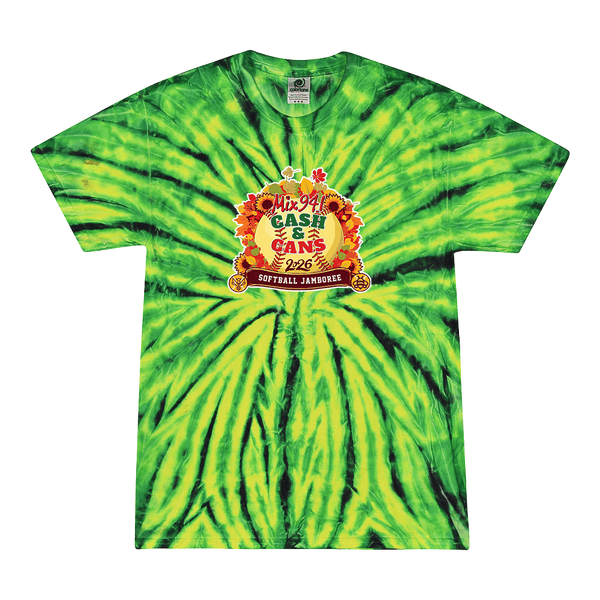 [[color:Wild Spider Green]] Bumblebee Jamboree 2026 0025 Wild Spider Green Tie Dyed T shirt