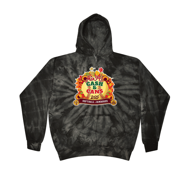 [[color:Spider Black]] Bumblebee Jamboree 2026 0037 Spider Black Tie Dyed Hoodie