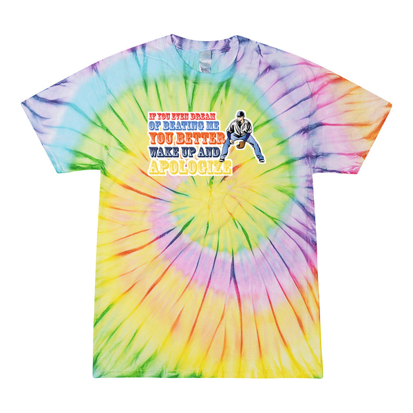 [[color:Lolli-pop]] If You Even Dream Of Beating Me Baseball Tie Dye T-shirt Lolli-pop
