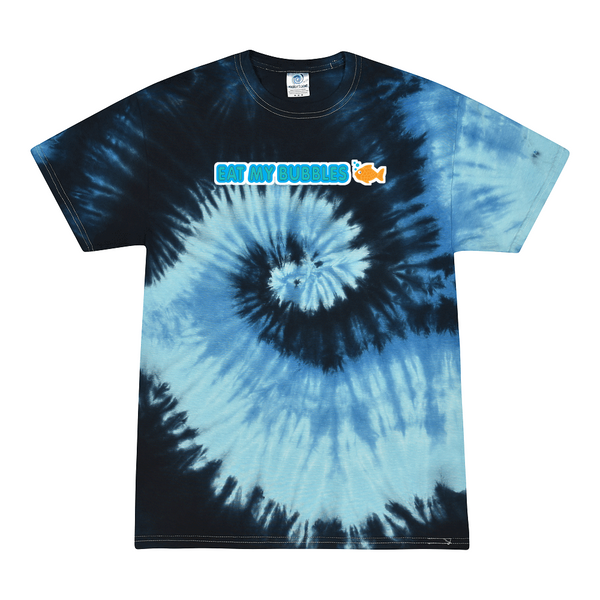 [[color:Blue Ocean]] Eat My Bubbles Swimming Tie Dye T-shirt Blue Ocean