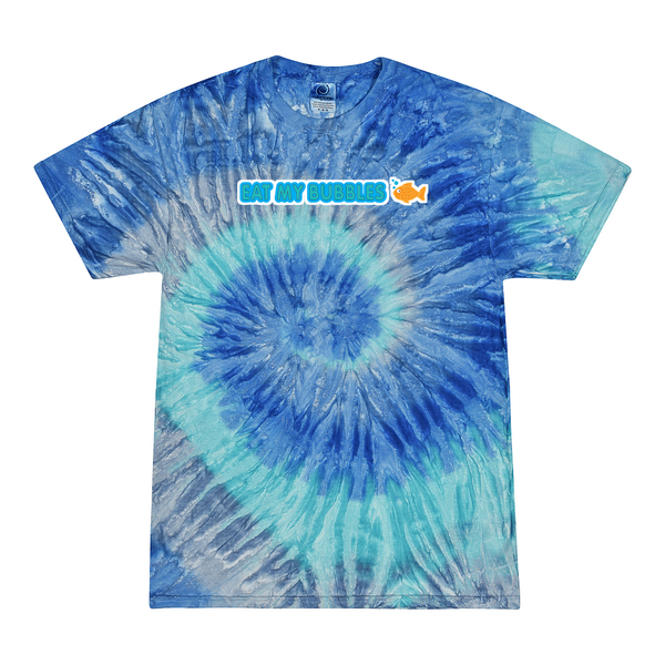 [[color:Blue Jerry]] Eat My Bubbles Swimming Tie Dye T-shirt Blue Jerry