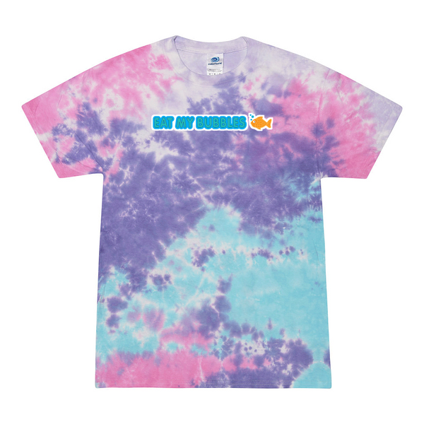 [[color:Cotton Candy]] Eat My Bubbles Swimming Tie Dye T-shirt Cotton Candy