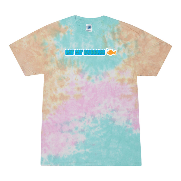 [[color:Snow Cone]] Eat My Bubbles Swimming Tie Dye T-shirt Snow Cone