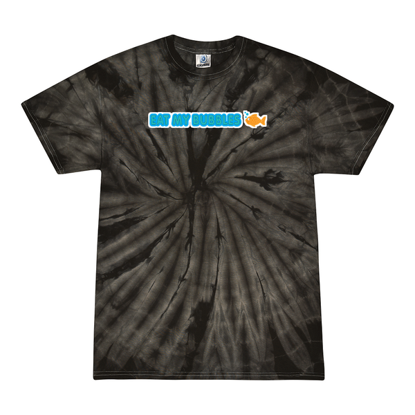 [[color:Spider Black]] Eat My Bubbles Swimming Tie Dye T-shirt Spider Black