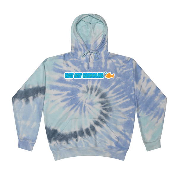 [[color:Lagoon]] Eat My Bubbles Swimming Tie Dye Hoodie Lagoon
