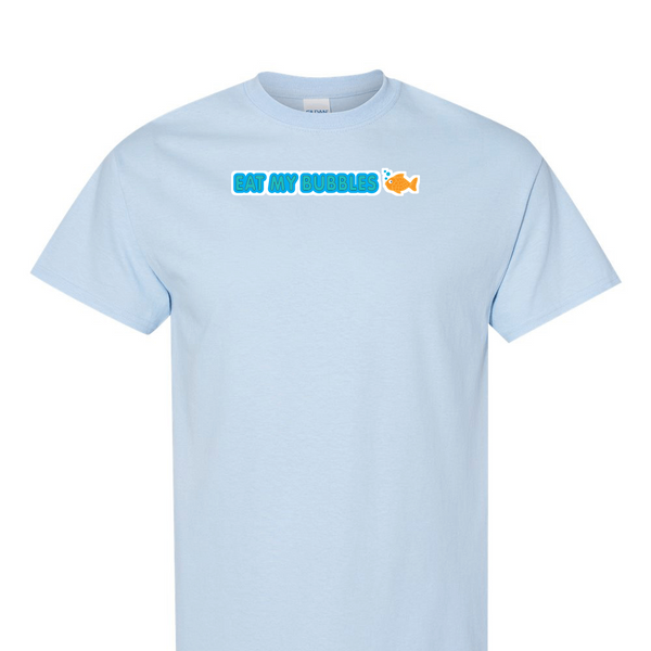 [[color:Light Blue]] Eat My Bubbles Swimming Short Sleeve T-shirt Light Blue