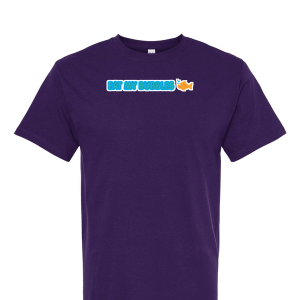 [[color:Purple]] Eat My Bubbles Swimming Short Sleeve T-shirt Purple