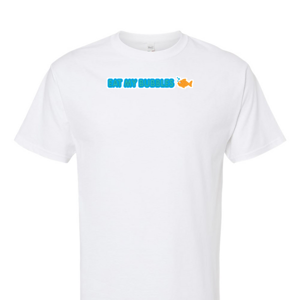 [[color:White]] Eat My Bubbles Swimming Short Sleeve T-shirt White