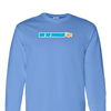 [[color:Carolina Blue]] Eat My Bubbles Swimming Long Sleeve T-shirt Carolina Blue