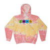 [[color:Funnel Cake]] Eat Sleep Swim Repeat Tie Dye Hoodie Funnel Cake