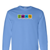 [[color:Carolina Blue]] Eat Sleep Swim Repeat Long Sleeve T-shirt Carolina Blue