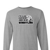 [[color:Sport Grey]] Even Your Mom Cheers For Me Wrestling Long Sleeve T-shirt Sport Grey