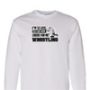 [[color:White]] Even Your Mom Cheers For Me Wrestling Long Sleeve T-shirt White