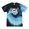 [[color:Blue Ocean]] Field Hockey Skull With Bow Tie Dye T-shirt Blue Ocean
