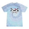 [[color:Lagoon]] Field Hockey Skull With Bow Tie Dye T-shirt Lagoon