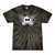 [[color:Spider Black]] Field Hockey Skull With Bow Tie Dye T-shirt Spider Black