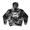 [[color:Multi Black]] Field Hockey Skull With Bow Tie Dye Hoodie Multi Black