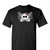 [[color:Black]] Field Hockey Skull With Bow Short Sleeve T-shirt Black