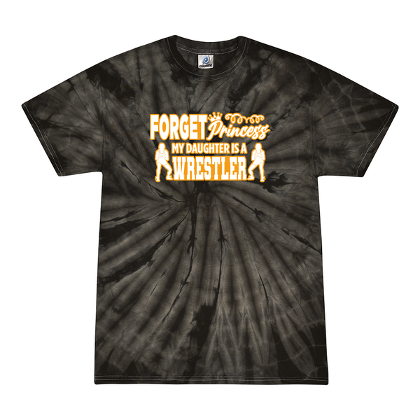 [[color:Spider Black]] Forget Princess Girls Wrestling Tie Dye T-shirt Spider Black