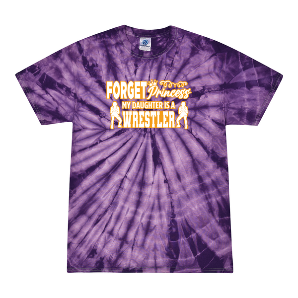 [[color:Spider Purple]] Forget Princess Girls Wrestling Tie Dye T-shirt Spider Purple
