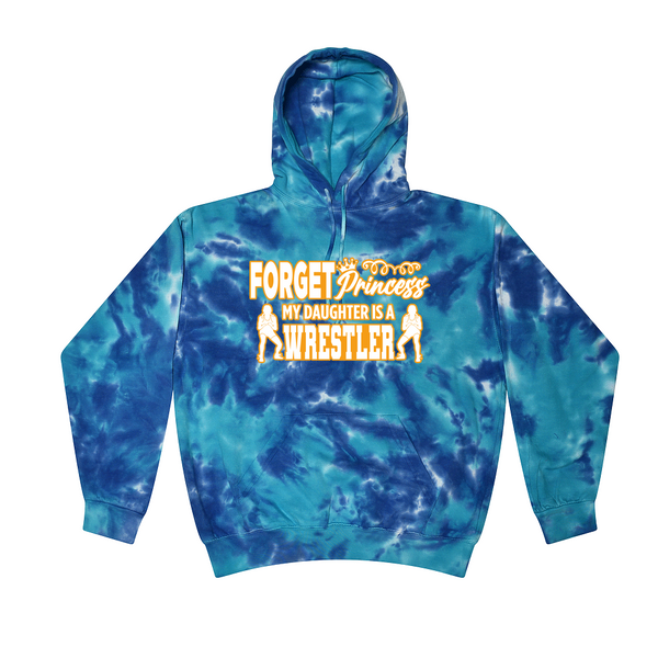 [[color:Multi-Blue]] Forget Princess Girls Wrestling Tie Dye Hoodie Multi-Blue