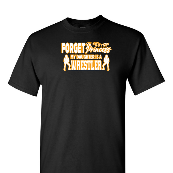 [[color:Black]] Forget Princess Girls Wrestling Short Sleeve T-shirt Black