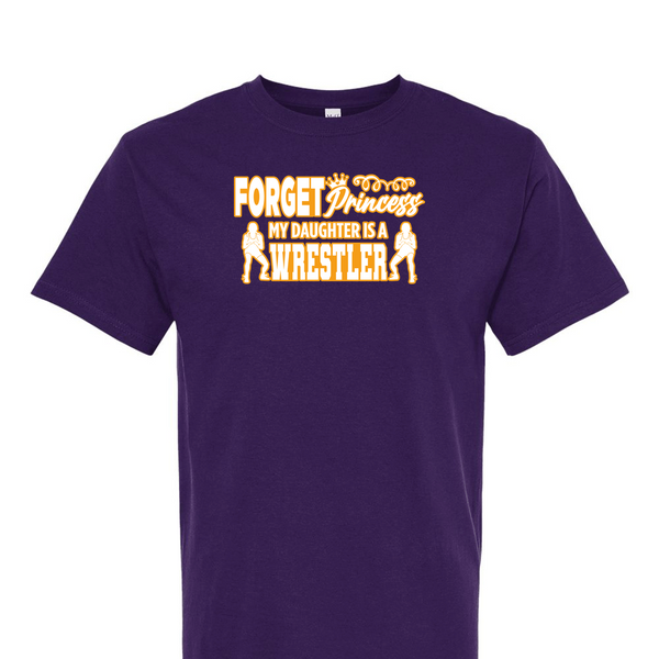 [[color:Purple]] Forget Princess Girls Wrestling Short Sleeve T-shirt Purple