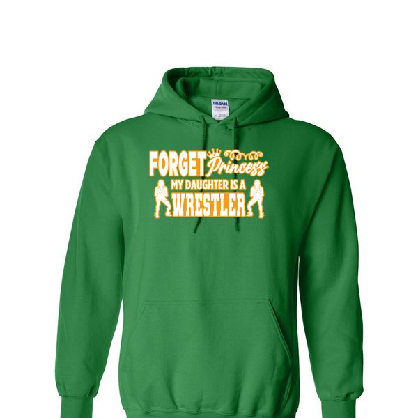[[color:Irish Green]] Forget Princess Girls Wrestling Hoodie Irish Green