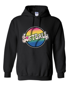 Softball Tie Dyed - Hoodies