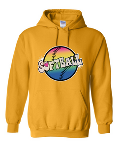 Softball Tie Dyed - Hoodies