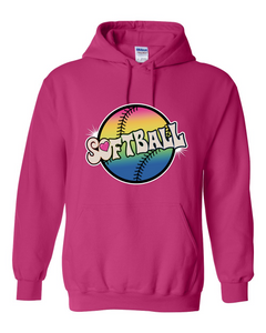 Softball Tie Dyed - Hoodies