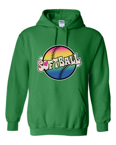 Softball Tie Dyed - Hoodies