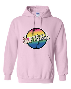 Softball Tie Dyed - Hoodies