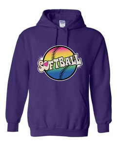 Softball Tie Dyed - Hoodies