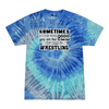 [[color:Blue Jerry]] How Bad Do You Want It Wrestling Tie Dye T-shirt Blue Jerry