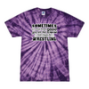 [[color:Spider Purple]] How Bad Do You Want It Wrestling Tie Dye T-shirt Spider Purple