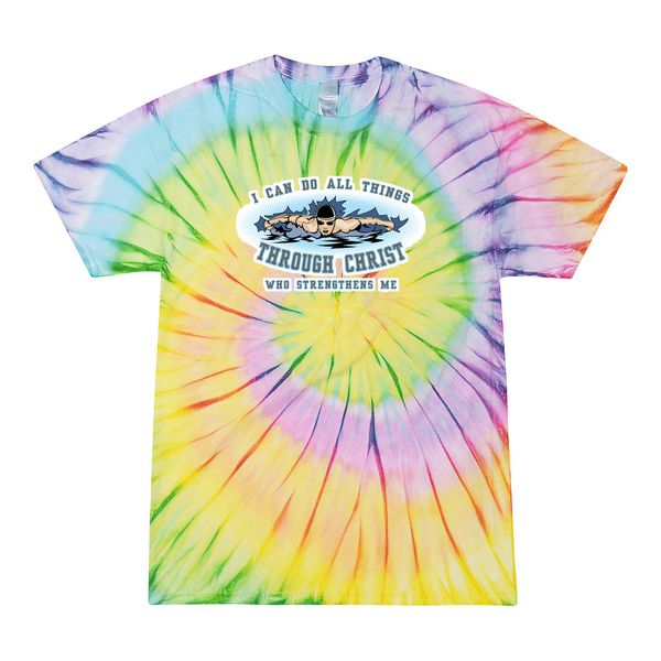 [[color:Lolli-pop]] I Can Do All Things Swimming Tie Dye T-shirt Lolli-pop