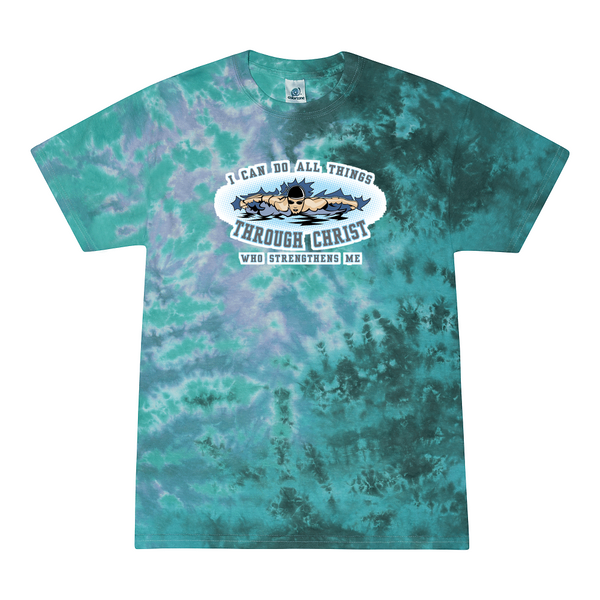 [[color:Zero G]] I Can Do All Things Swimming Tie Dye T-shirt Zero G